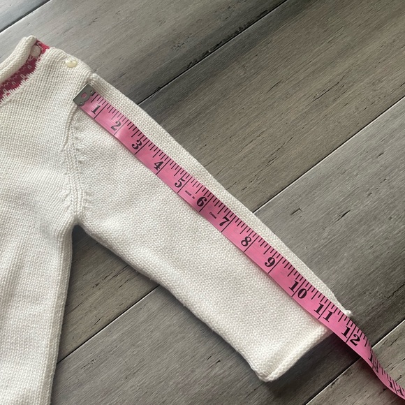 TKS Basics Child's Pullover Sweater Size 24 Months White Sweater Mittens Design - Picture 7 of 7